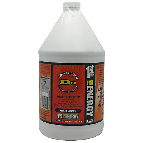 1st Step for Energy Liquid Vitamin D3 - Mixed Berry - 1 gallon - 673131121212