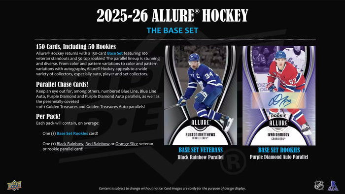 2025-26 Upper Deck Allure Hockey Blaster Box
