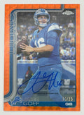 2025 Topps Chrome Jared Goff Orange Geometric On Card Auto /25