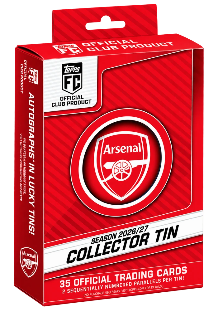 2026-27 Topps Soccer Arsenal FC Club Collector Tin
