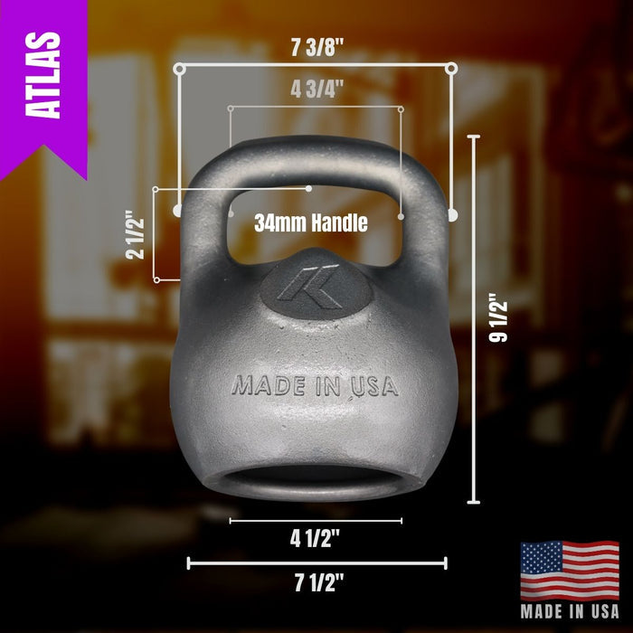 24kg (53lb) High Polish Atlas Pro Kettlebell – Factory Second | Made in USA