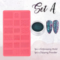 4D Sculpture Nail Art Mold Set For Beginners And Pros Easy No Tools Needed Embossed Patterns