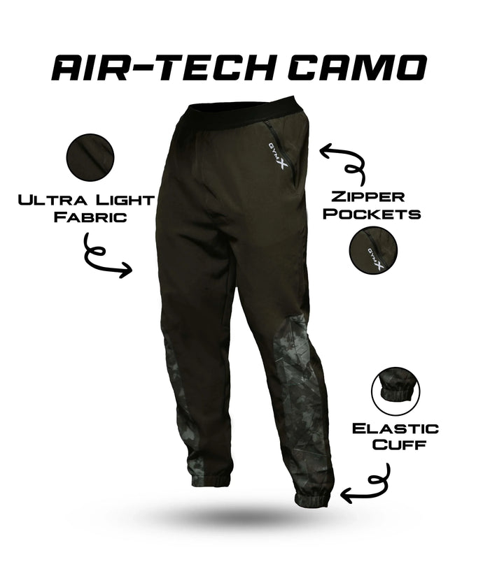 Air-Tech GymX Camo Bottoms: Army Green - GymX