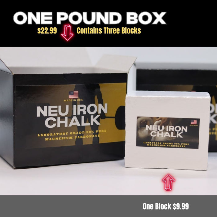 AMAZING Neu Iron Gym Chalk! Made in USA - PURE