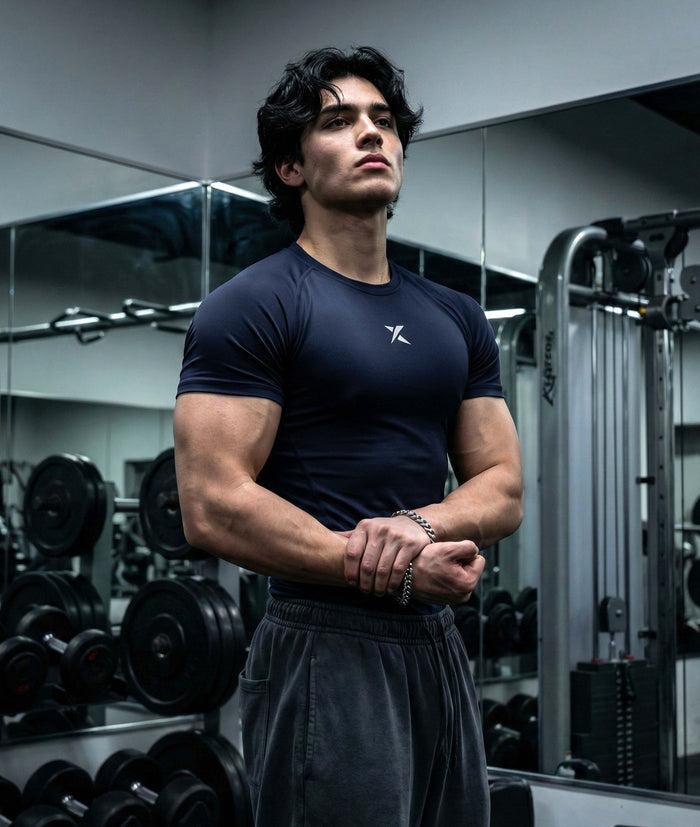 Armour Compression Tees: Obsessed Blue (Nylon)