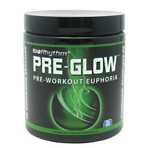 BioRhythm Pre-Glow - Blue Razz - 30 Servings - 854242002045