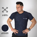 Blue Leopard Tee- Animal Instinct- Sale - GymX