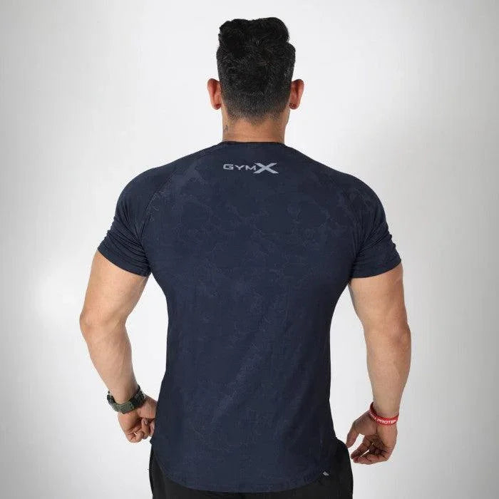 Blue Leopard Tee- Animal Instinct- Sale - GymX