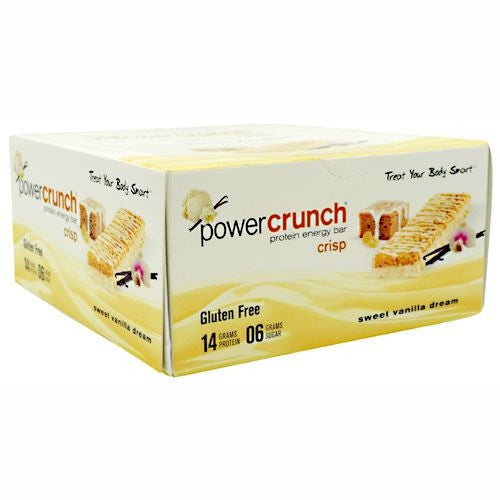 BNRG Power Crunch Crisp - Sweet Vanilla Dream - 12 Bars - 644225741036