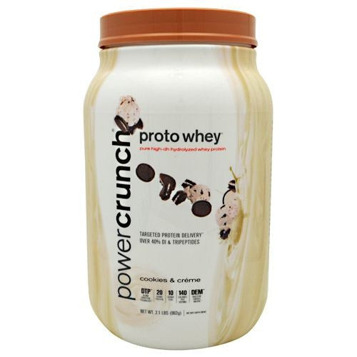 BNRG Power Crunch Proto Whey - Cookies & Creme - 2 lb - 644225200052