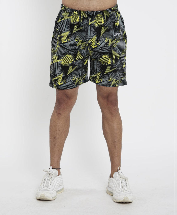 Bolt Yellow Camo Shorts - Sale - GymX
