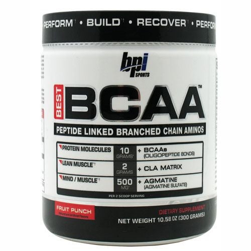 BPI Best BCAA - Fruit Punch - 30 Servings - 851780006306