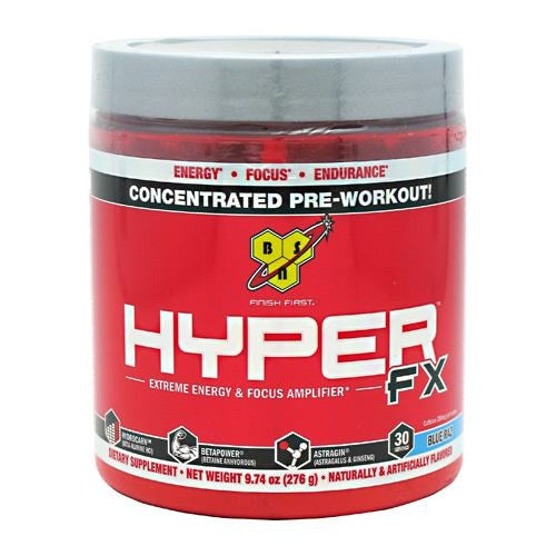 BSN Hyper FX - Blue Raspberry - 30 Servings - 834266003587