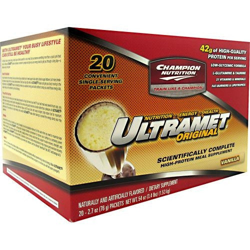 Champion Nutrition Ultramet Original - Vanilla - 20 Packets - 027692111104