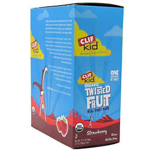 Clif Kid Organic Twisted Fruit - Strawberry - 18 ea - 722252380012
