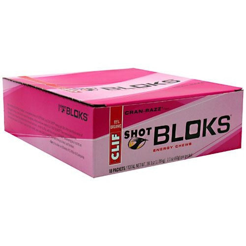 Clif Shot Bloks Electrolyte Chews - Cran-Razz - 18 ea - 722252380616