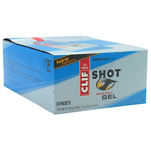 Clif Shot Energy Gel - Vanilla - 24 Packets - 722252276247