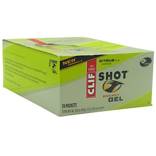 Clif Shot Energy Gel - Citrus - 24 Packets - 722252276285