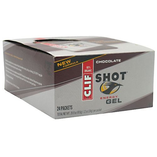 Clif Shot Energy Gel - Chocolate - 24 Packets - 722252276292