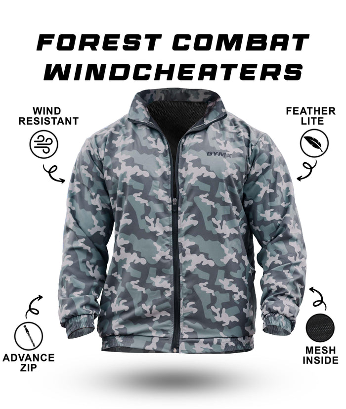 Combat Camo GymX Windcheaters: Forest Camo - Sale