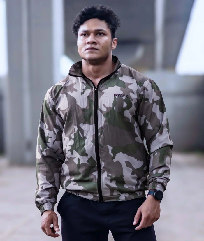 Combat Camo GymX Windcheaters: Woodland Camo - Sale