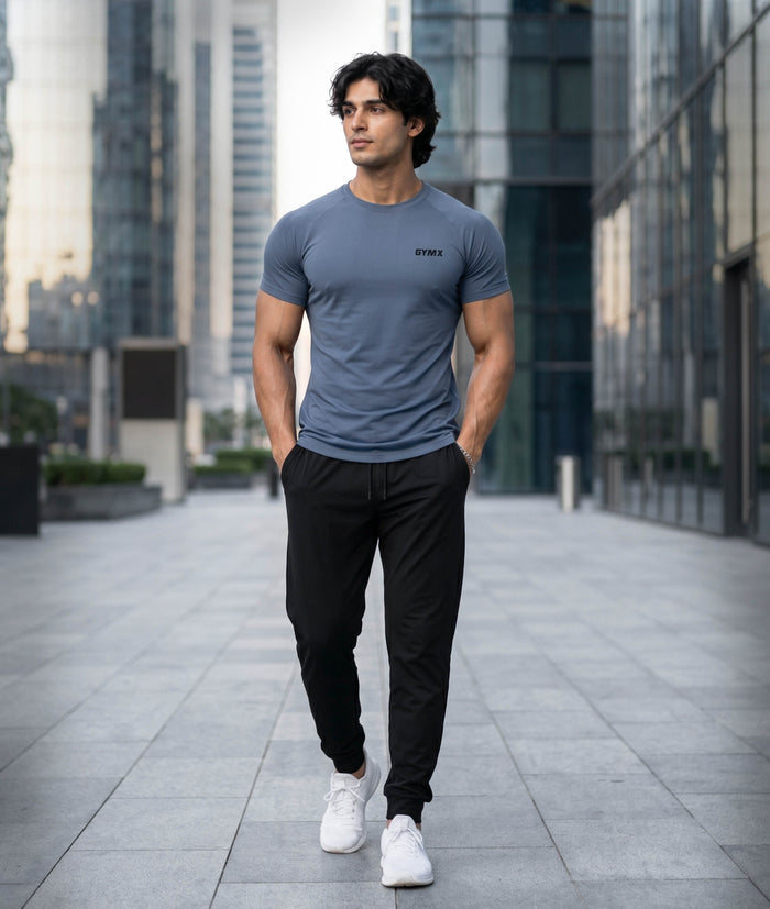 Combo Offer: Elitex Flex Tee: Shadow Plum + Arctic Blue