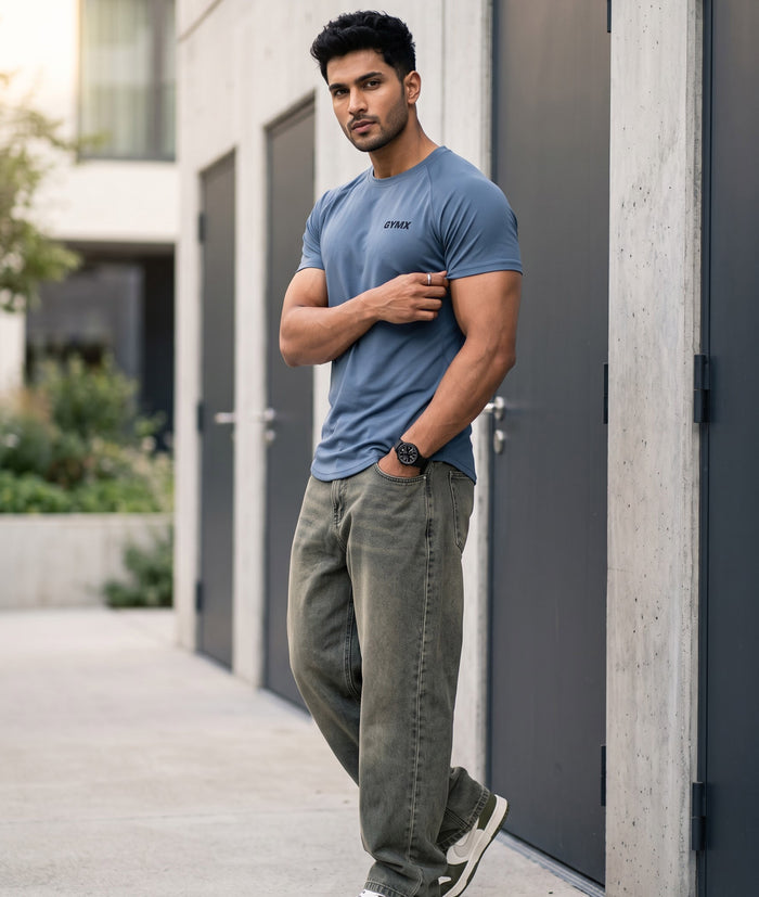 Combo Offer: Elitex Flex Tee: Shadow Plum + Arctic Blue