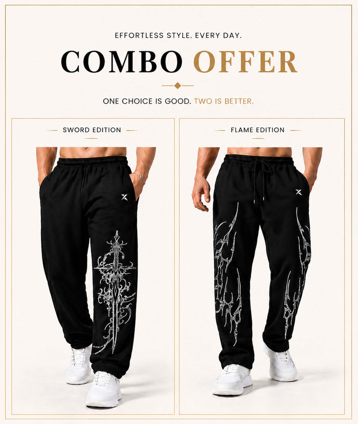 Combo Offer-Hellcore Sword+ Blade Trackpants