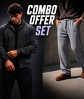 Combo Offer: Ranger Shadow Grey Jacket + Korean Pro Grey Joggers