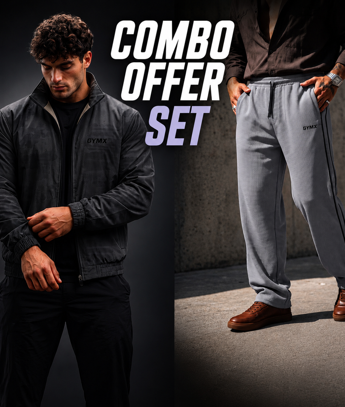 Combo Offer: Ranger Shadow Grey Jacket + Korean Pro Grey Joggers