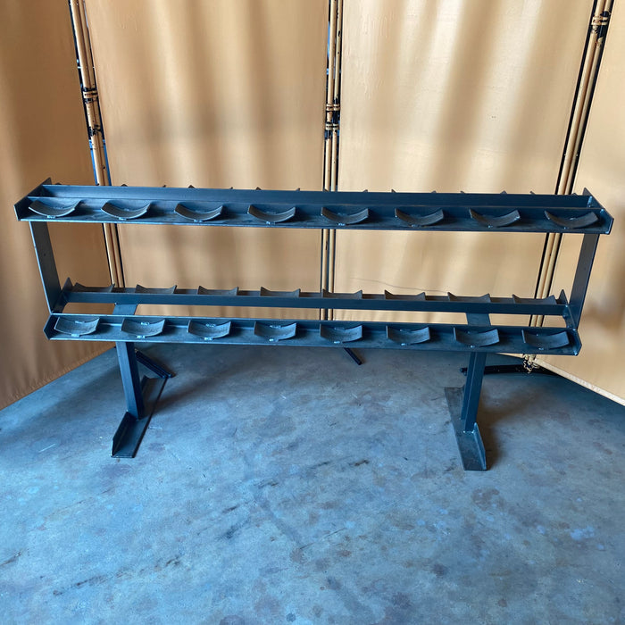 Compact 8 Pair Commercial Dumbbell Rack