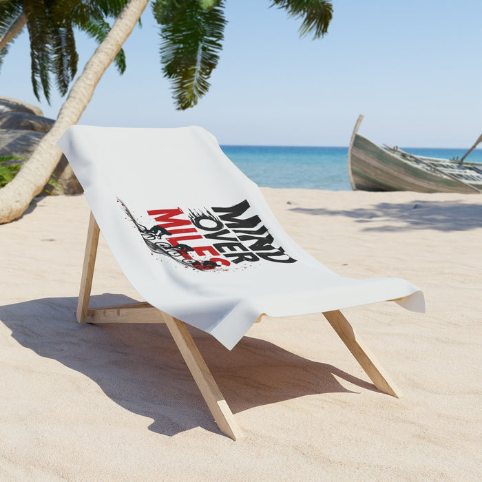 Cycling Beach Towel with Motivational Design - Home Decor - alternate view