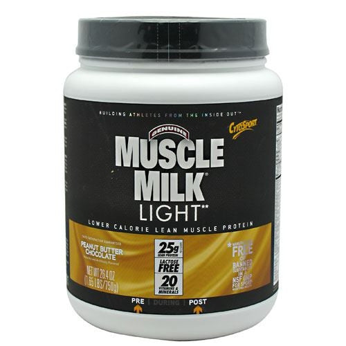 CytoSport Muscle Milk Light - Peanut Butter Chocolate - 1.65 lb - 660726593806