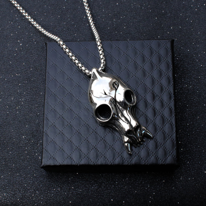 Domineering Hollow Skull Pendant Titanium Steel Stainless Steel Pendant