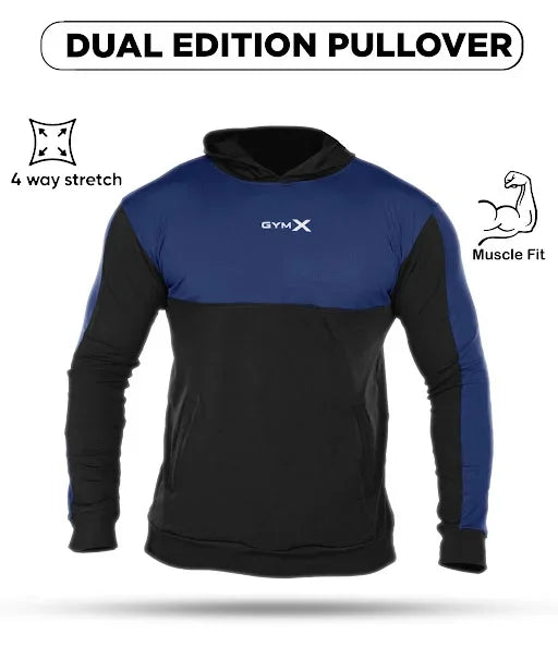 Dual Edition GymX Pullover: Electric Blue - Sale