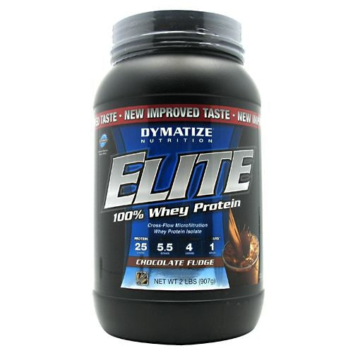 Dymatize Elite 100% Whey Protein - Chocolate Fudge - 2 lb - 705016599080
