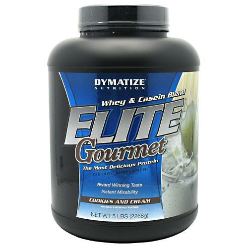 Dymatize Elite Gourmet Whey & Casein Blend - Cookies and Cream - 5 lb - 705016433032