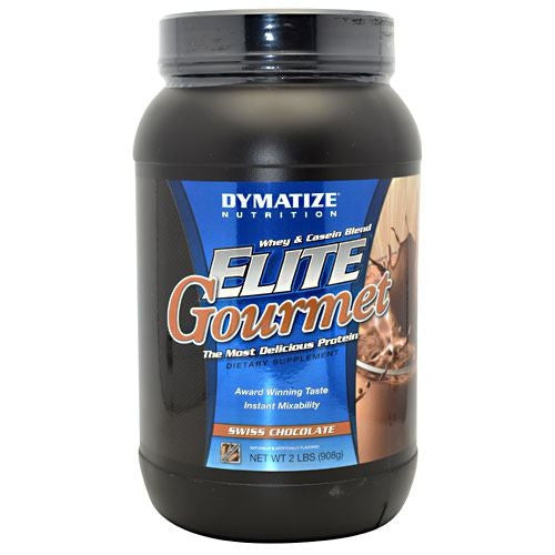 Dymatize Elite Gourmet Whey & Casein Blend - Swiss Chocolate - 2 lb - 705016433506