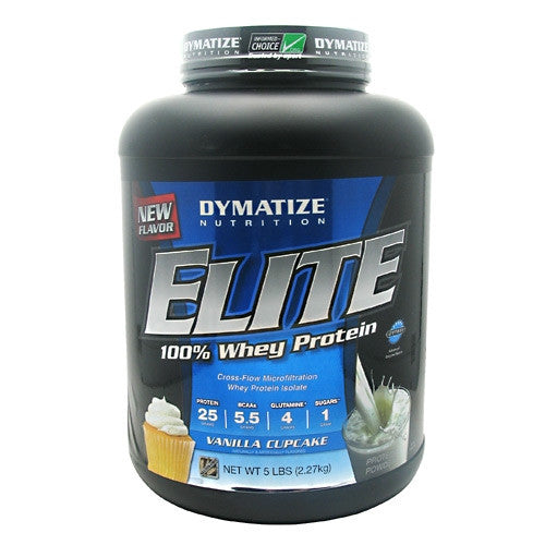 Dymatize Elite Whey - Vanilla Cupcake - 5 lb - 705016560172
