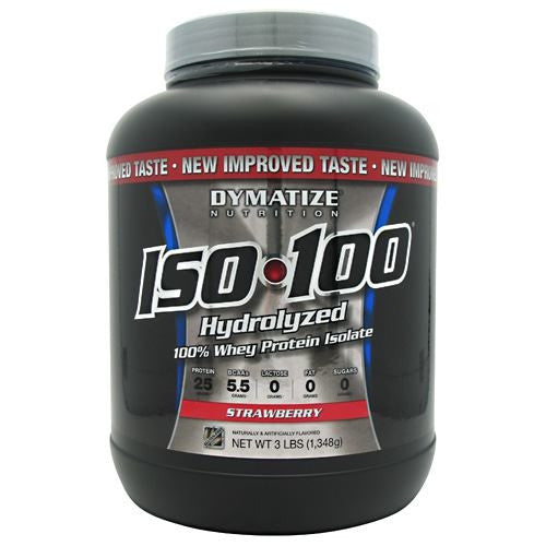 Dymatize Iso-100 - Strawberry - 3 lb - 705016353118