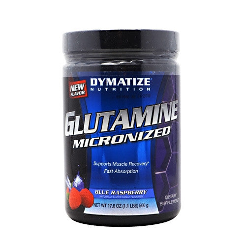 Dymatize Micronized Glutamine - Blue Raspberry - 1.1 lb - 705016175024