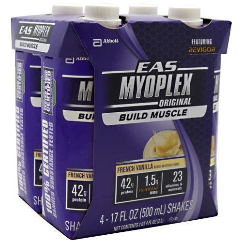 EAS Myoplex Original Nutrition Shake RTD - French Vanilla - 12 ea - 00791083006132