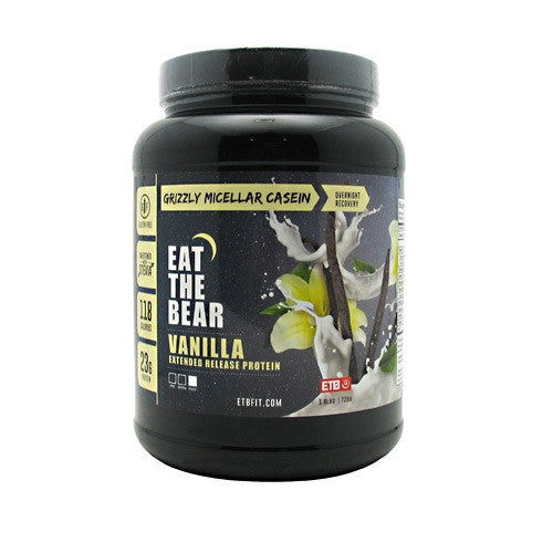 Eat The Bear Grizzly Micellar Casein - Vanilla - 1.6 lb - 637262797111