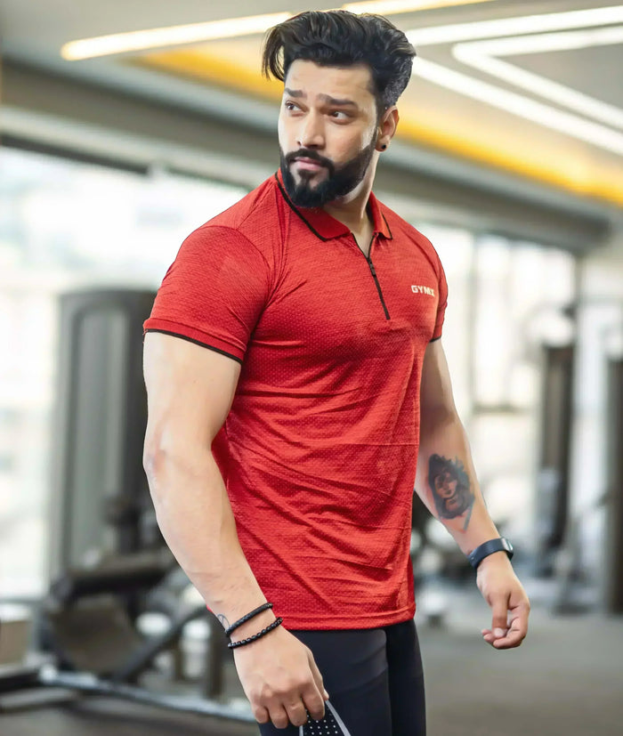 Edge GymX Polos- Flame Red - Sale