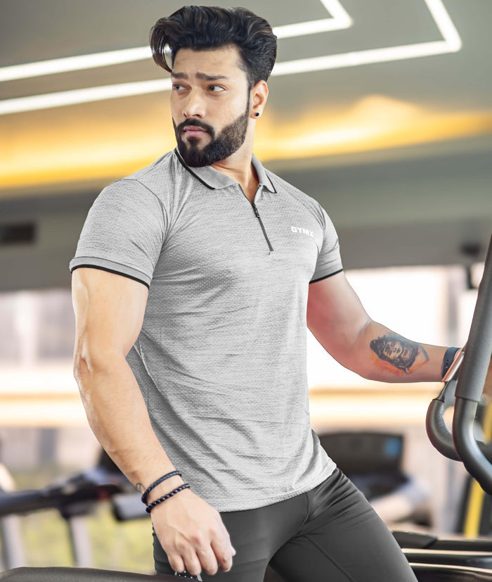 Edge GymX Polos- Striking Grey - Sale
