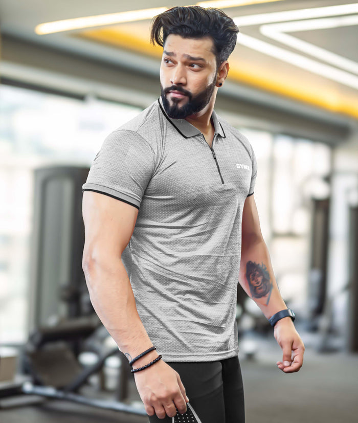 Edge GymX Polos- Striking Grey - Sale