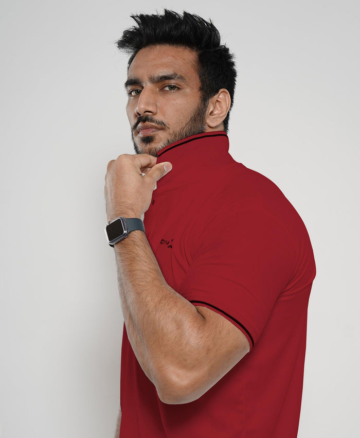 Epic GymX Polo Tee: Valentine Red - Sale - GymX