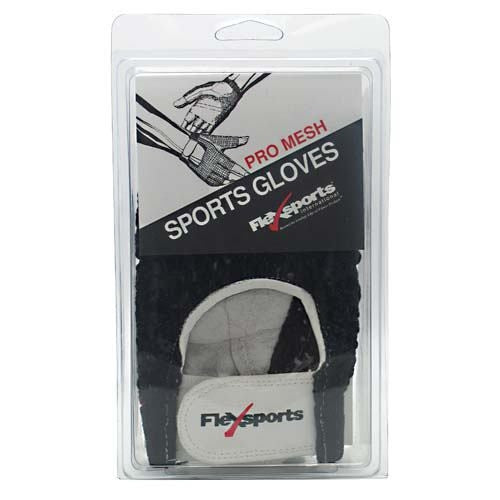 Flexsports International Pro Mesh Sports Gloves Black - X-Small -   - 718774343321
