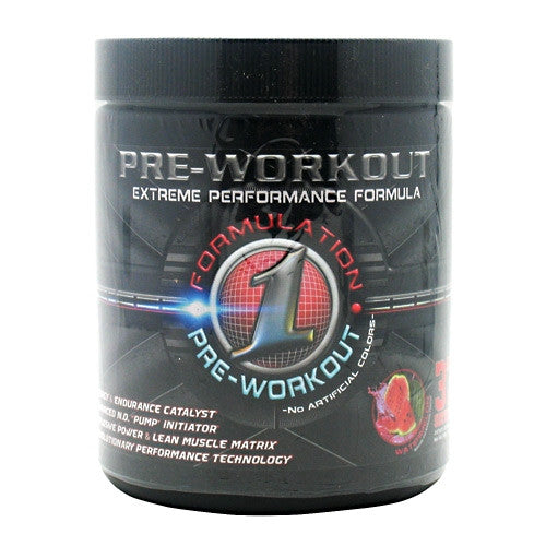 Formulation One Nutrition Pre-Workout - Watermelon - 37 Servings - 850454003023