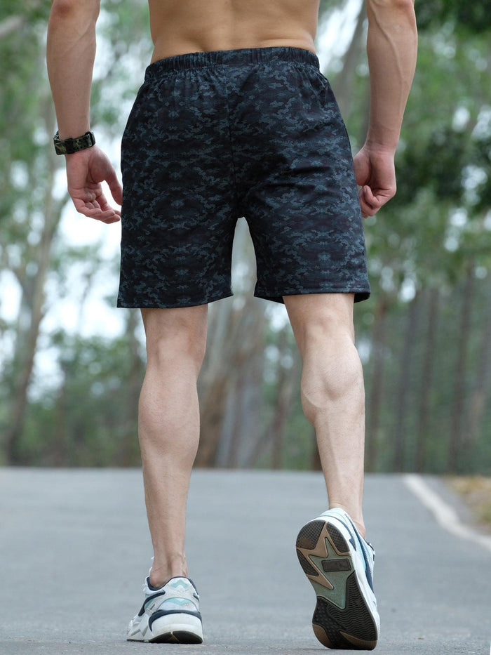 Freeze Blue Camo GymX Shorts - Sale - GymX